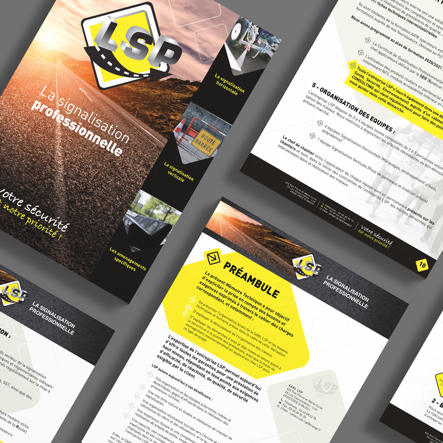 Création catalogue LSP ZEIO design et illustration