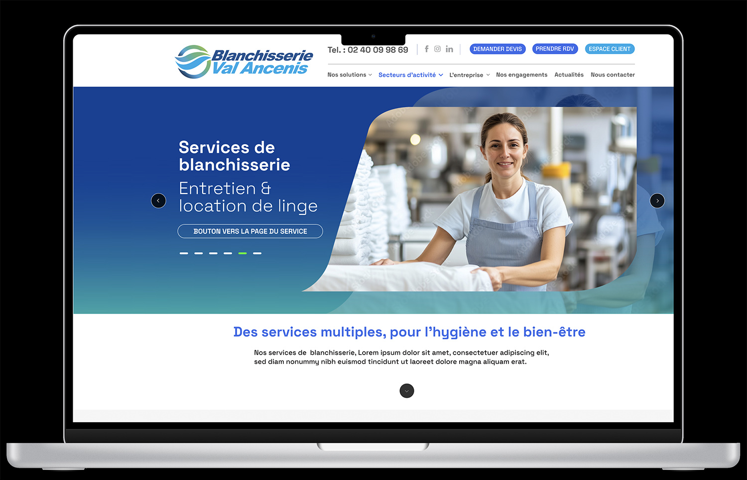 Réalisation site internet Ancenis